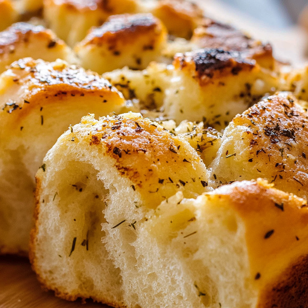 Crockpot Garlic Parmesan Pull-Apart Bread